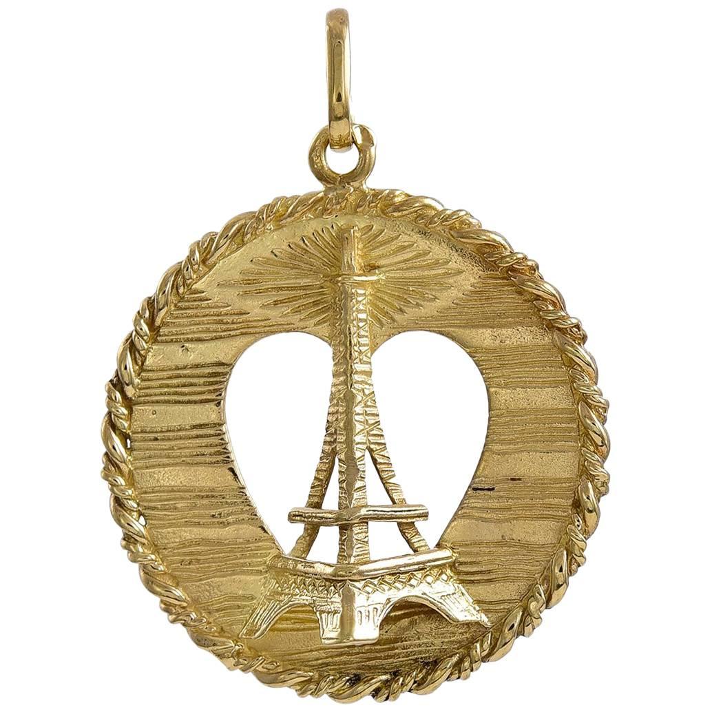 Cartier Paris Gold Eiffel Tower Charm
