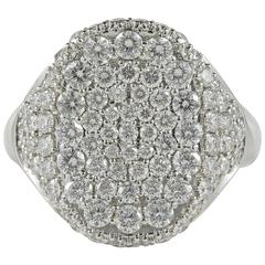 High Quality Contemporary Diamond Signet Ring 5