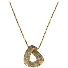 Yellow Gold and Diamonds Pendant Necklace 5