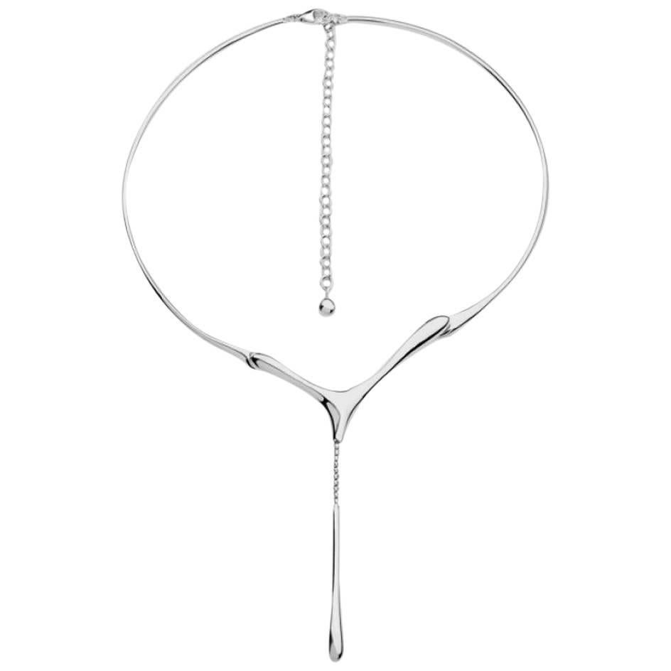 Lucy Quartermaine Sterling Silver Drop Necklace For Sale