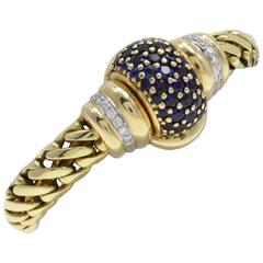 Luise Gold Diamond Sapphire Bracelet/Watch 2