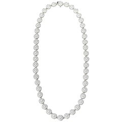Tiffany & Co. Platinum 9.20 Carat Round Brilliant Cut Diamond Circlet Necklace
