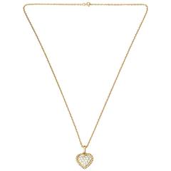 Van Cleef & Arpels Diamond Gold Heart Necklace