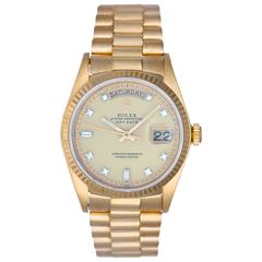 Rolex Yellow Gold President Day-Date Automatic Wristwatch Ref 18038 9