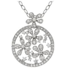 Diamond Floral Necklace