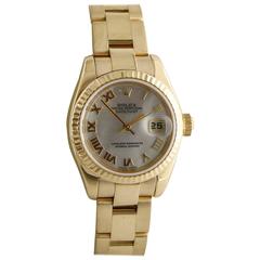 Rolex Ladies Yellow Gold Datejust automatic Wristwatch Ref 179178