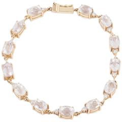 Kunzite Diamond Gold Bracelet 2