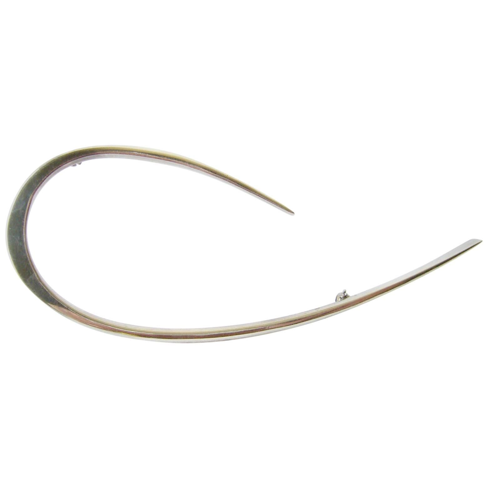 Betty Cooke Sterling Silver Minimalist Brooch