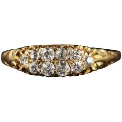 Antique Victorian Diamond Ring 18 Carat Gold