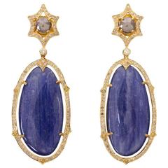 Kynite Diamonds Yellow Gold Earrings 11