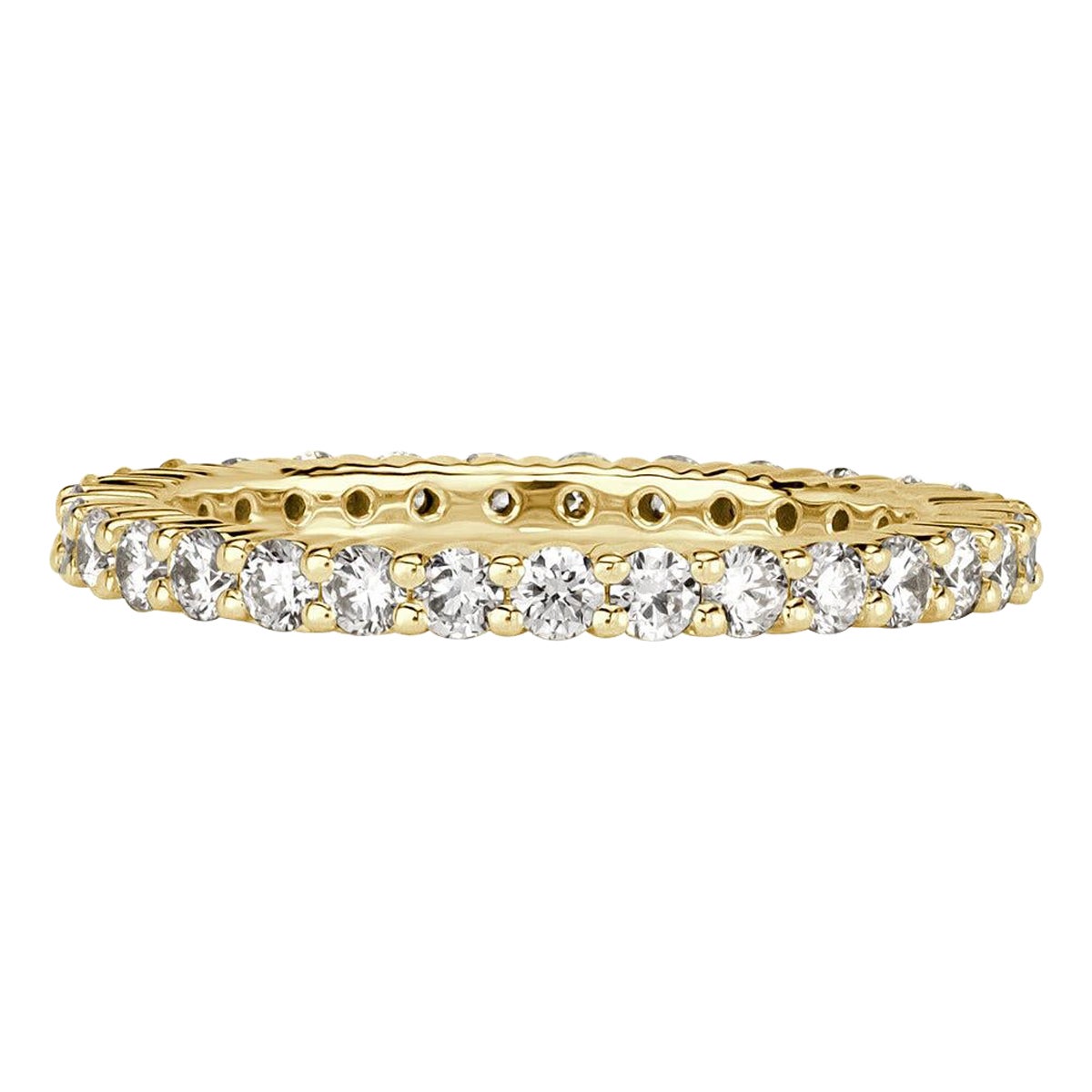 1.00ct Round Brilliant Cut Diamond Eternity Band in 18k Yellow Gold