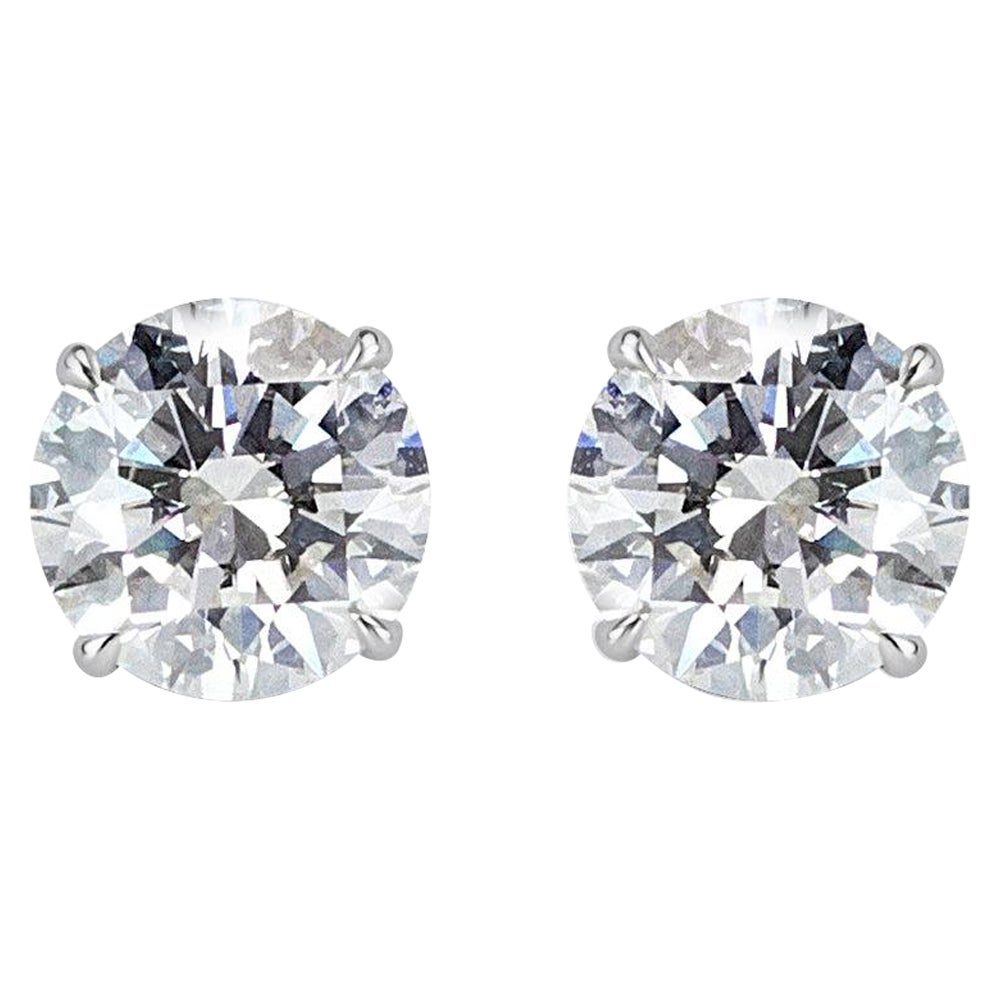 1.50ct Round Brilliant Cut Diamond Stud Earrings in 18K White Gold
