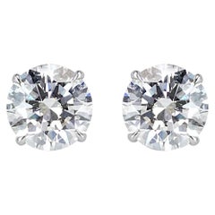 1.50ct Round Brilliant Cut Diamond Stud Earrings in 18K White Gold