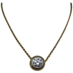 Diamond Gold Platinum Necklace