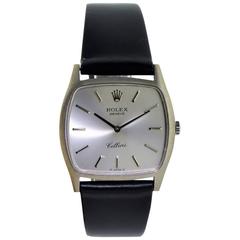 Vintage Rolex White Gold Cellini Series Dress Manual Wind Watch, 1970s