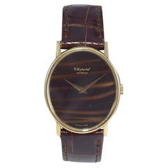 Chopard 18 Karat Yellow Gold Dress Watch with Tiger Eye Dial, circa 1970's