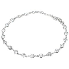 Tiffany & Co. Platin 2::30 Karat Diamanten durch die Yard-Armband