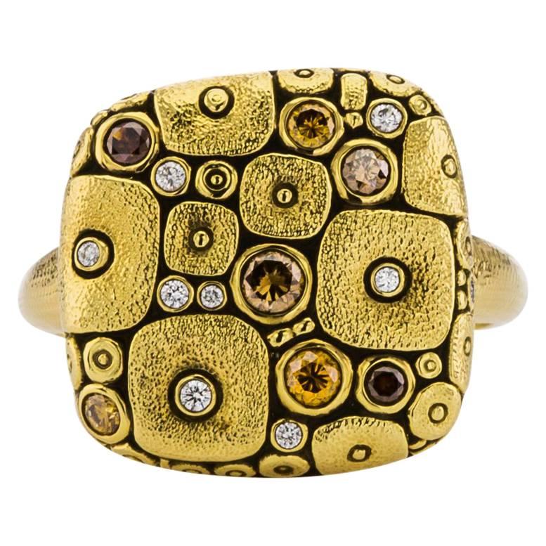 Alex Sepkus Diamond Gold Ring