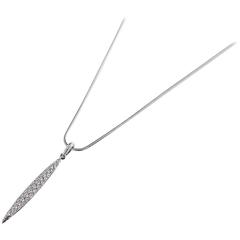 Tiffany & Co. 0.50 Carat Diamond Gold Feather Necklace