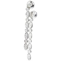 Tiffany & Co. 1.10 Carat Diamond Platinum Drop Earrings