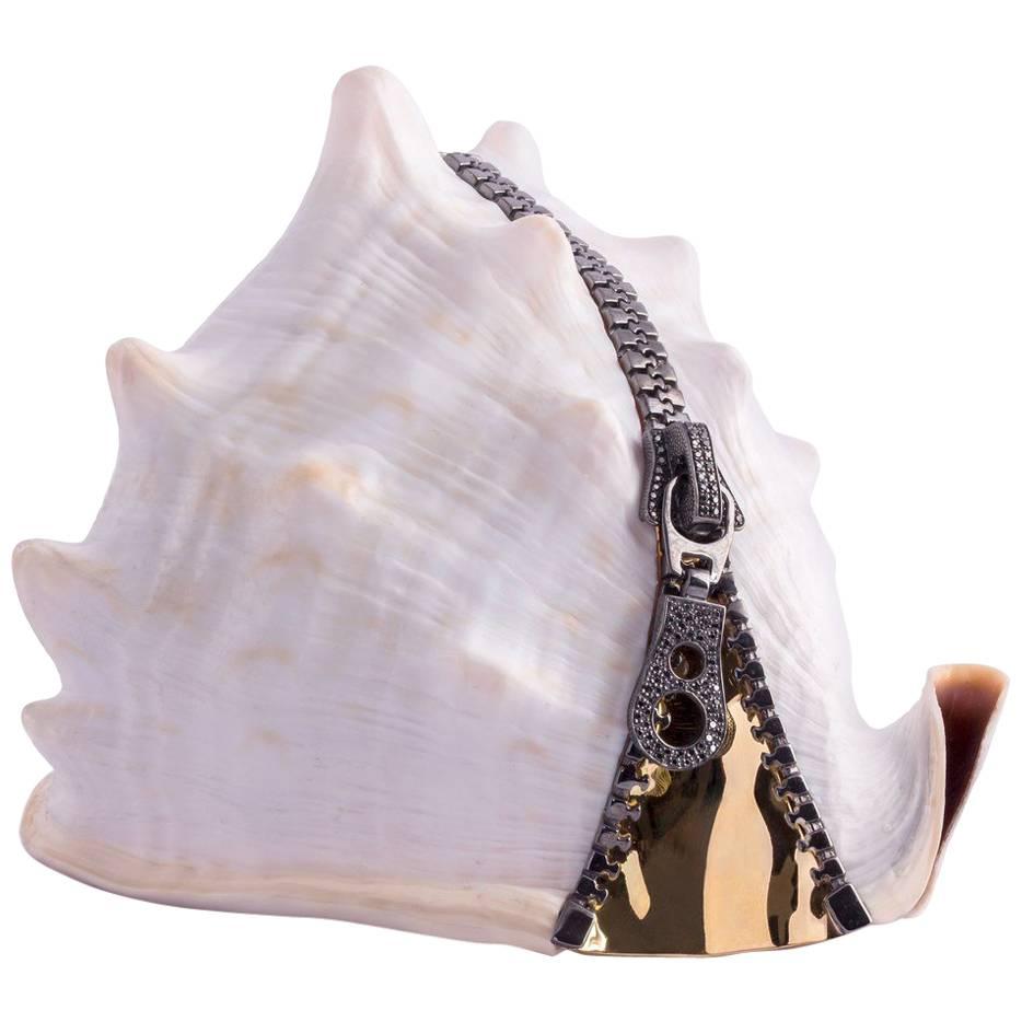 Amedeo Cerniera One of a Kind Hand-Carved Sardonyx Shell For Sale