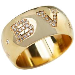 Bulgari 0.50 Carat Diamond Gold Monologo Ring 2