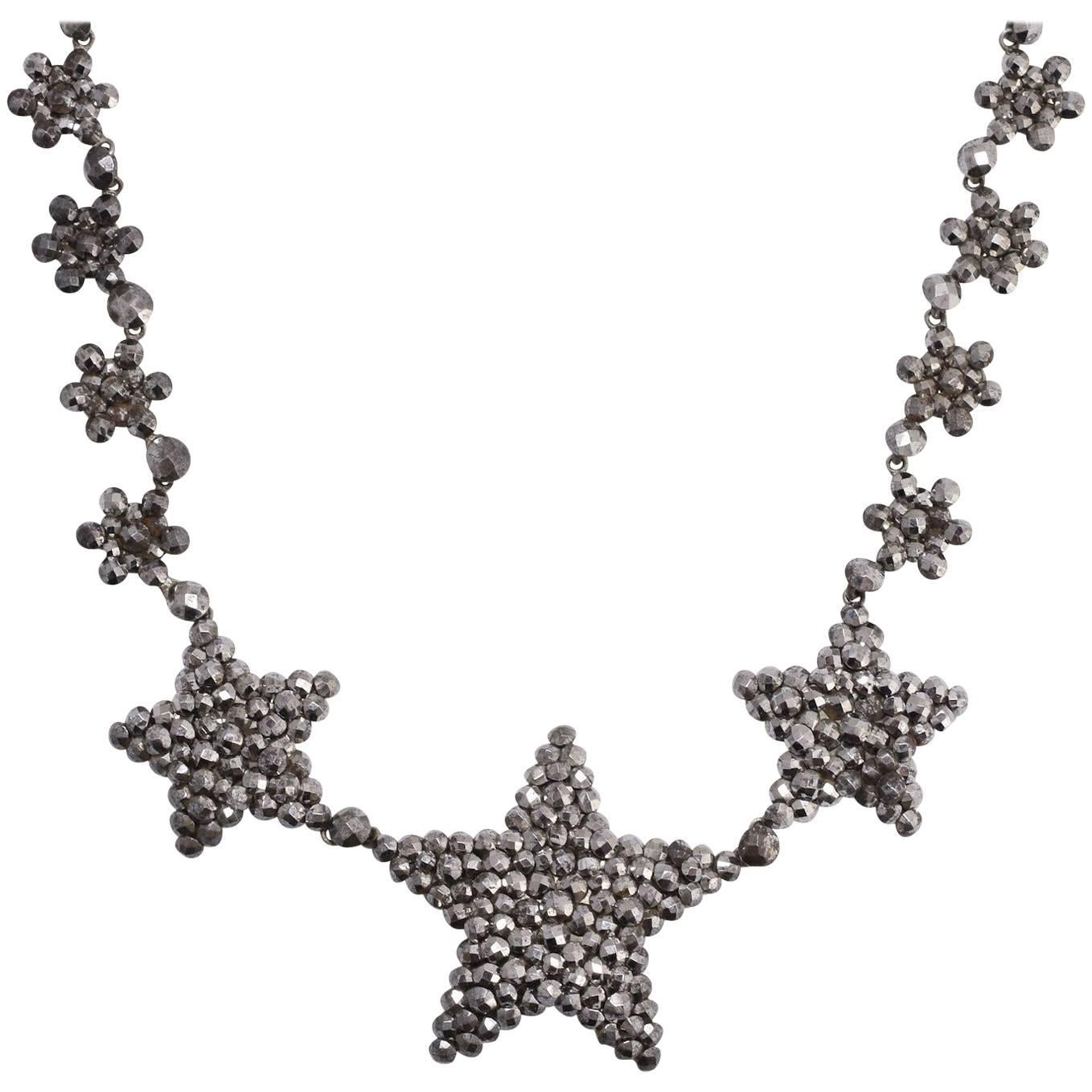 Georgian Cut Steel Star Collar