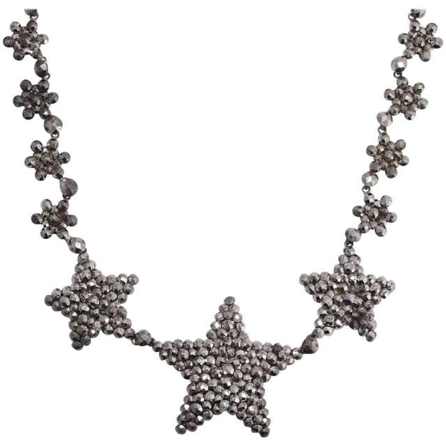 Georgian Cut Steel Star Collar at 1stDibs