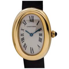 Vintage Cartier Ladies Yellow Gold Lady Bagnoire Quartz Wristwatch, circa 1990s