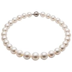 Australian High Luster White 13-18.7mm South Sea Round Pearl Necklace 10