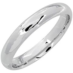 White Gold Textured Wedding Band Ring