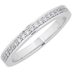 0.23 Carat Brilliant Cut White Diamonds White Gold Eternity Band Ring 5