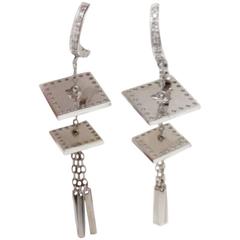 Luise Diamond Gold Dangle Earrings 8