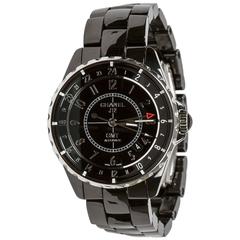 Chanel Stainless Steel Black Ceramic J12 GMT Automatic Wristwatch 11
