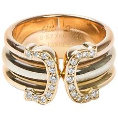 Cartier Double C Ring Diamonds