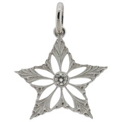 Buccellati White Gold Diamond Star Pendant Buccellati White Gold Diamond Star Pendant