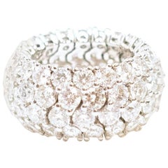 Bespoke White Gold Diamond Bombay Ring