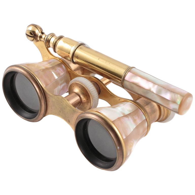 Brass MotherofPearl Opera Glasses, circa 1900, Paris at 1stDibs