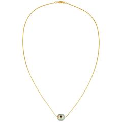 Tahitian Pearl Gold Chain Necklace