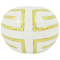 David Webb White Enamel Gold Ring 4