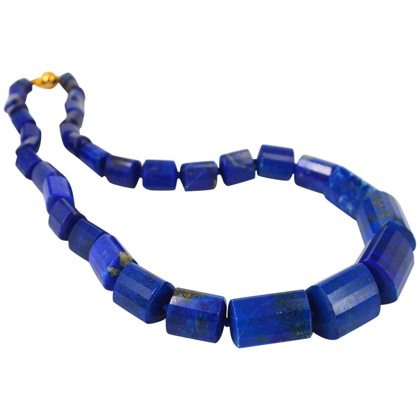 Decadent Jewels Lapis Lazuli Gold Necklace