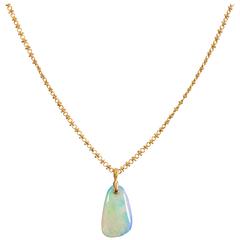 Opal Pendant with 22 Karat Gold Chain