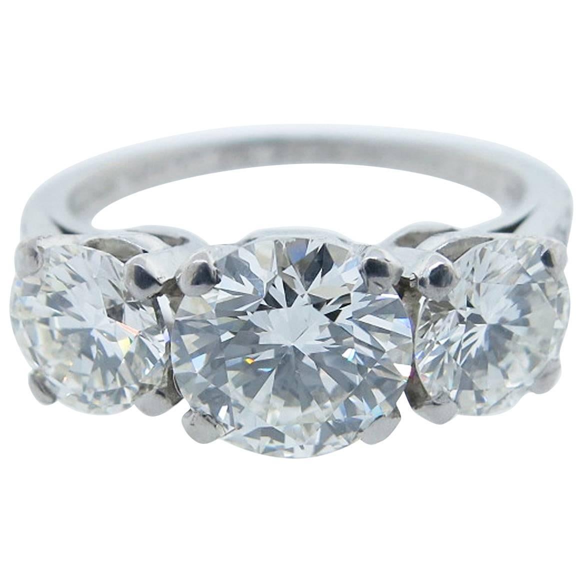 Tiffany & Co.  2.2 Carat Diamond Platinum Ring For Sale
