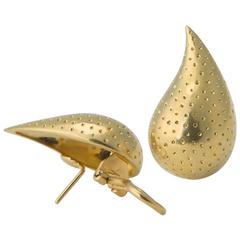 Tiffany & Co. Tear Drop Gold Earrings 7