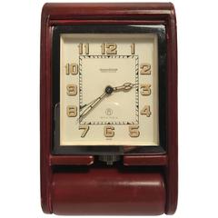 Vintage Hermès by Jaeger LeCoultre Travel Clock, circa 1950