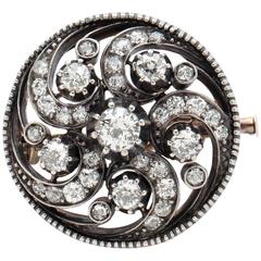 Antique Diamond Swirl Pin 10