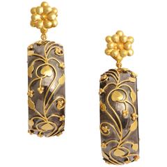 Silver Gold Budding Tire Hoops 12