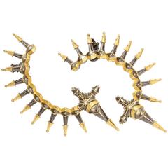 Diamond Gold Rhodium Plated Silver Dagger Ear Cuffs 12