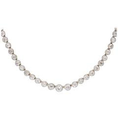 Antique Diamond Rivière Necklace, circa 1890 7