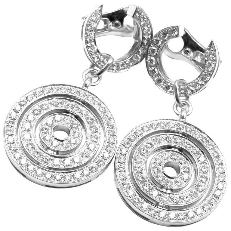Bulgari Astrale Full Diamond Drop White Gold Earrings For At Bulgari Astrale Full Diamond Drop White Gold Earrings For